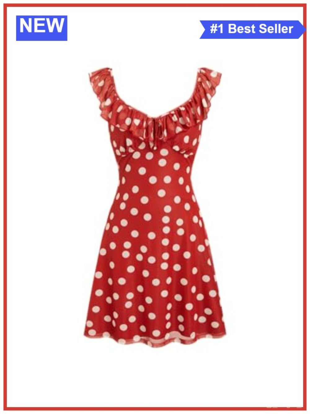 CIDER Womens Polka Dots Sleeveless V Neck Midi Casual Dress Summer Going Out